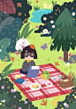 Picnic : For the first time in a long time, I tried to draw with AI.