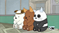 【一个超级魔性的剧《咱们裸熊》】该剧是2015年推出的电视卡通，改编自网络漫画《The Three Bare Bears》，讲述一只叫Grizzly的热血灰熊、一只叫Panda的死宅熊猫、一只叫Ice Bear的蠢萌北极熊的日常生活故事。第一季：L【7月】We Bare Bears 咱们裸熊 S01E01 Our S...第二季：L【2月】咱好熊弟 We Bare Bears S02E01【康复...