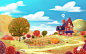 Game illustration, Daniel Mardale : Background for Clapenjoy Seasons Preschool kids game 