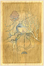 奥黛丽川崎的木版画··很细腻··很迷人