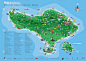 巴厘岛旅游目的地详细地图
