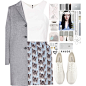 A fashion look from February 2015 featuring v neck tops, Acne Studios and cat print skirt. Browse and shop related looks.