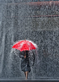 red umbrella for a rainy day by Ferdi Doussier: 