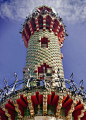 Tower in Gaudi's El Capricho, Comillas Spain