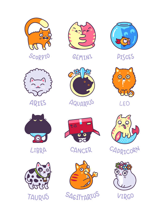 Cat Zodiac : Present...