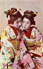 Two Young Geisha with Cricket Cage Hairpins (1904)