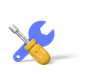 3d tools icon front view