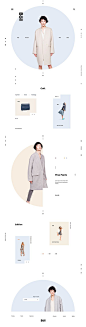 时尚电子商务网站设计。 设计风格灵感源于斯堪的纳维亚和日本融合