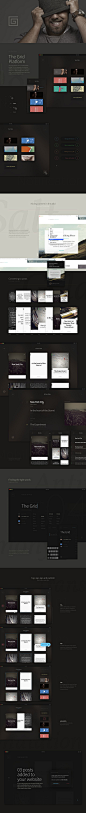 The Grid: Platform – Ui design kit and concept + branding by Leigh Taylor on Dribbble.: 