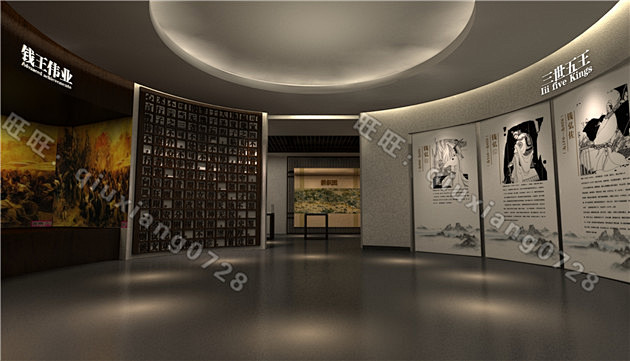 V65中式历史博物馆展厅 规划馆展馆展览...