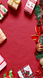 圣诞节红色H5背景，来自爱设计http://www.asj.com.cn