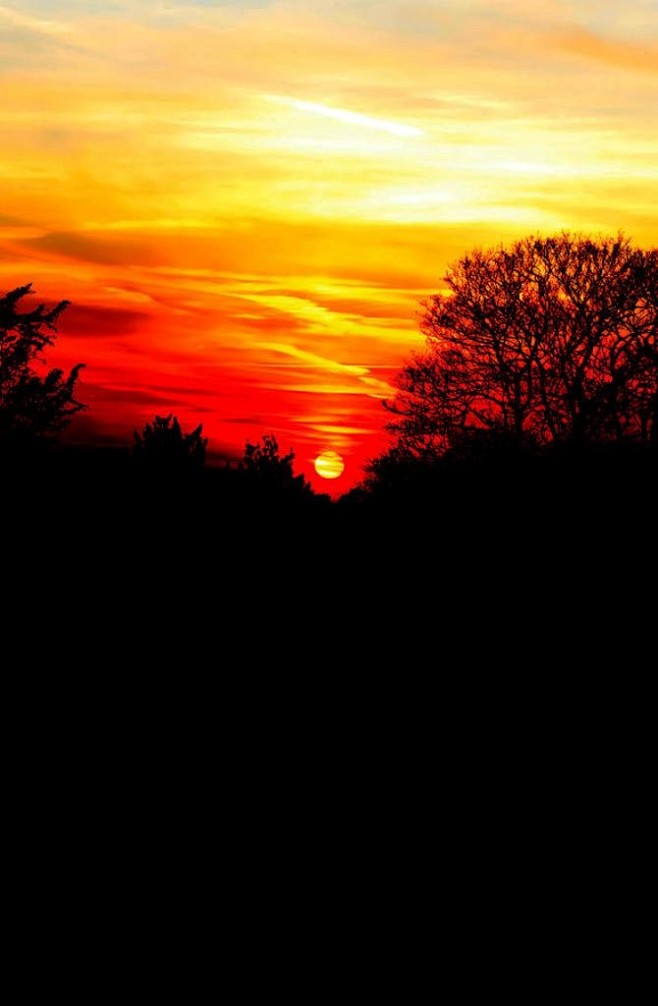 red sky & sunset