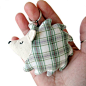 Keychain, Pendant Tiny Hedgehog sewing pattern by Jo Handmade Design