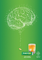 Berocca Advertising Campaign : OOH and indoor posters for Berocca vitamins advertising campaign.Main task – to show that Berocca pushes your brain to work on high level and ever higher.