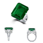 绿宝石之王 五月诞生石祖母绿
Graff祖母绿及钻石戒指
