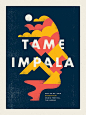 由Doublenaut在Sasquatch音乐节上设置Tame Impala的海报