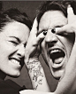 Lena Heady and Pedro Pascal, photographed by Rankin for Hunger magazine, S/S 2014.