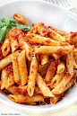 15 minutes sun dried tomato pesto penne {Roxana's Home Baking}