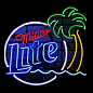Fashion Neon SignMiller Lite Palm Tree Decorate Neon Light Sign Store Display Beer Bar Sign Shops 24X20!!!Best Offer!