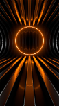 【Pengtai】In the dark, abstract metal background, there is a technology ring with red light  fold3 wallpaper - Apps on Galaxy Store