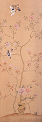 《中式古典花鸟风景图案》