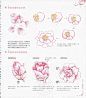 手绘花卉色彩上色 古风 繁花绘 色铅笔彩铅手绘临摹教程XF013-淘宝网