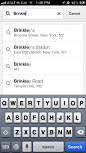 Googlemaps iPhone search screenshot