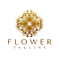 华丽花朵标志logo矢量图设计素材