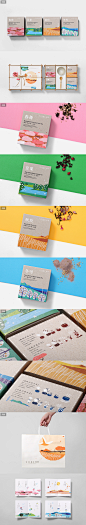 吾谷茶粮擂茶茶叶四季礼盒包装设计插画设计-包装设计公司包装佳作欣赏- #包装#