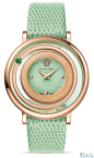 【watchds.com】Versace Venus Rose Gold Pvd Watch with Light Green Guilloche Dial - 表图吧 - 手表设计资讯 - watch design