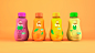 Eu amo fruta : Identidade visual criada para a marca de sucos "Eu amo fruta". Sucos naturais e de consumo rápido.