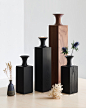 极简，Tasso，Mathieu Delacroix，花瓶，黑色，