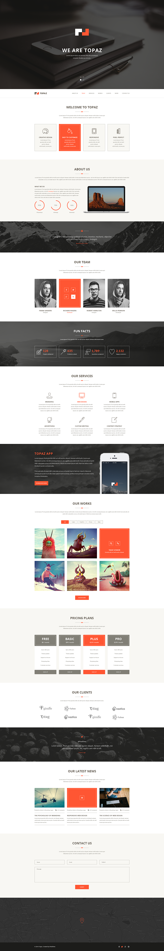 Topaz - PSD Template