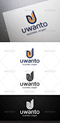 Uwanto U Letter Logo - Letters Logo Templates