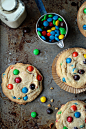 Giant M&M Cookies (Food Fanatic)