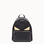 FENDI BACKPACK - Black nylon backpack - view 1 zoom