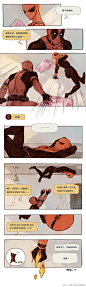 #spideypool##贱虫#  lofter上一位姑娘点的枕头大战梗:D 赌上尊严的战争！！然后——刺客小蜘蛛大法好！好！好！好！