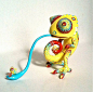 Chameleon Lizard Sculpture Resin Figure by Seriouslysillygirls, $218.00: 
