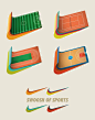 NIKE Swoosh of Sports by Hugo Silva, via Behance