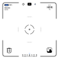 数码相机相机屏幕png免抠素材 相机聚焦取景框
