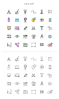 设计元素彩色小图标AI矢量素材Color minimal icon#tiw036a34007 :  