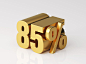 gold-colored-eighty-five-percent-off-discount-symbol-white-background-3d-illustration