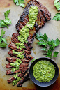 Marinated Skirt Steak with Chimichurri | Grandbaby Cakes