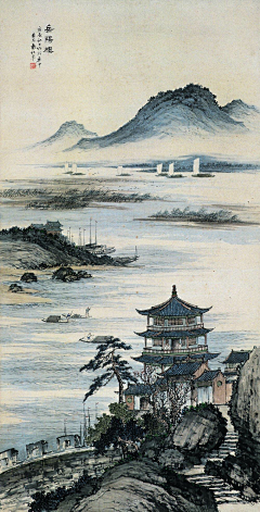 honghui采集到水墨山水绘（国画）