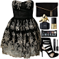 A fashion look from September 2014 featuring short dresses, high heel pumps and black purse. Browse and shop related looks.