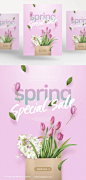 Special Sale Spring 春季上新促销DM海报【韩国高端】PSD模版 #005 :  