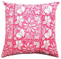 Pink Floral Indian Block Print Pillow contemporary-decorative-pillows