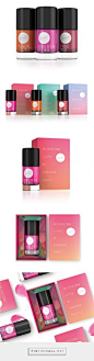 PINCH Lips -n- Cheeks curated by Packaging Diva PD. Love the gradations and colors on this packaging.