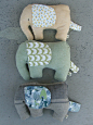 Fabric elephants