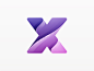 X Logo typography branding vector illustration icon type x logo yp © yoga perdana